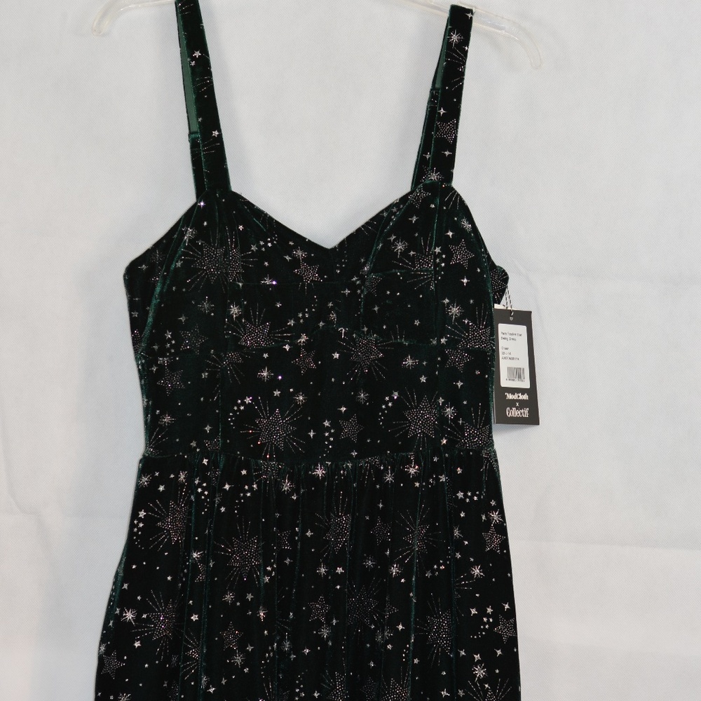 ModCloth X Collectief. Velvet  Dress SZ 10 NWT - Picture 4 of 10